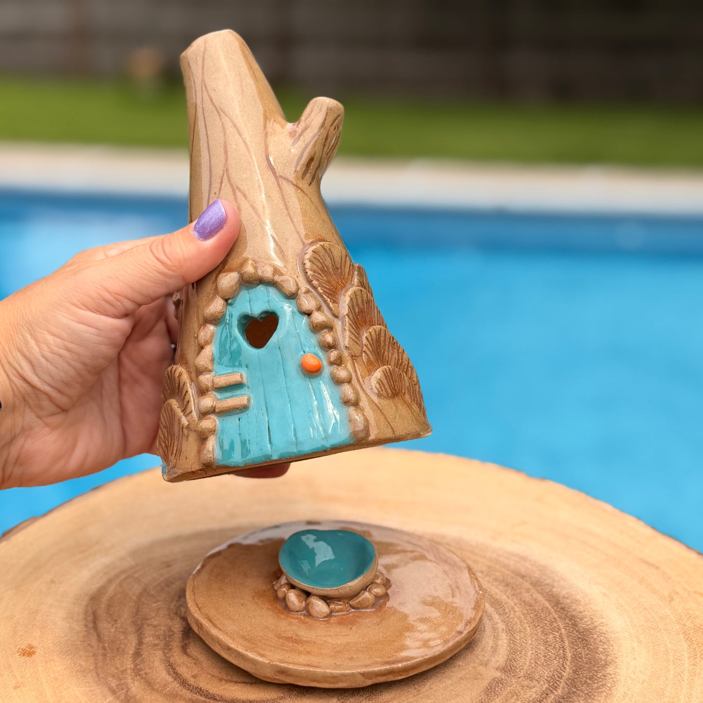 Gnome house incense burner