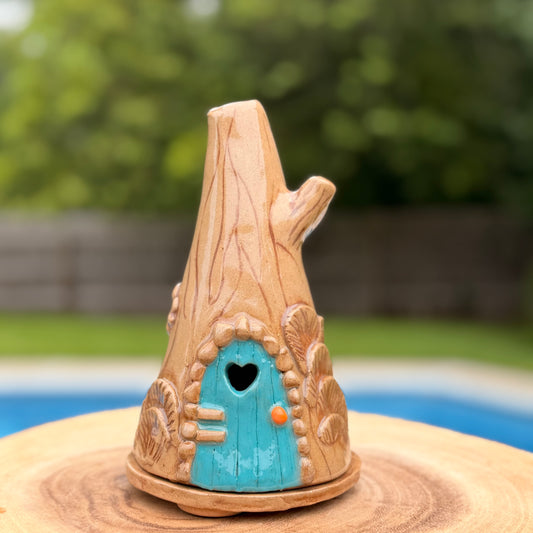 Gnome house incense burner
